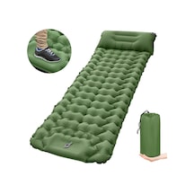 Tomshoo Ultra Hafif Dahili Pompalı Yastıklı Kamp Şişme Yatağı Yeşil
