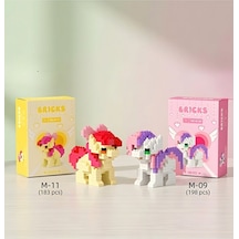 Brıcks Pony Yapı Blok Seti 2 Li Sweetie Belle & Applebloom Pony Figür Hobi Koleksiyon