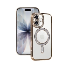Apple iPhone Uyumlu 17 Joke Simli Magneticsafe Kılıf - Gold Bz8683140895693