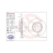 Audi Q5 Fren Diski On 2009-2012 Brembo 09a82010 2adettir