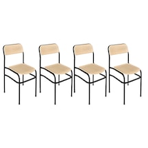 Takviyeli Werzalit Sandalye  (4 Adet)