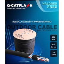 Q-catflash 500m Lszh Cat6 Outdoor Kablo