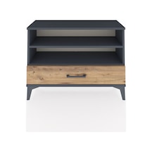 Arges Şifonyer 2 Raflı Tek Çekmeceli 88x30x64 Antrasit-çam Antrasit