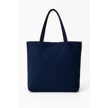 Çift Yön Kullanılabilen Canvas Çok Amaçlı Plaj Çanta Lacivert
