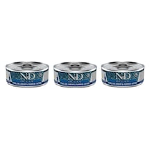 N&D Ocean Ton Balığı, Morina Balığı, Karides ve Balkabaklı Konserve Yavru Kedi Maması 3 x 70 G