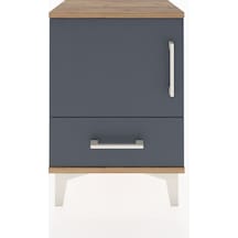 Arges Komodin 2 Raflı Tek Kapaklı 44x30x64 Çam-antrasit Atlas Çam