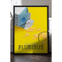 Pluribus Siyah Ahşap Çerçeveli Poster, Dekoratif Dizi Duvar Tablosu