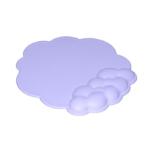 Ev Ofis İçin Deri Bilek Destekli, Hafızalı Köpüklü Bulut Şekilli Bilek Destekli, Kaymaz Pu Tabanlı Mouse Pad