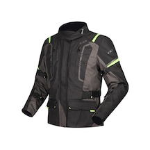 Ls2 Narvık Kadın Mont Gri-siyah-neon Sarı