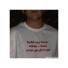 Tarzsokak Slogan Unisex Yazılı Oversize Tshirt Twgwbr40 Beyaz