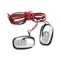 Kırmızı 1 Çift Otomatik Ön Cam Ön Cam Led Işık Püskürtme Jet Nozulu Silecek Yıkama Lambası