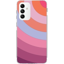 Samsung Galaxy Uyumlu M23 Kapak Renk Cümbüşü Tasarımlı Şeffaf Kılıf