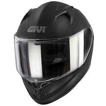 50.7 Kapalı Fullface Motosiklet Kaskı Mat Siyah