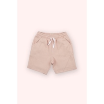 Erkek Bebek Cepli Örme Pembe Şort 2511BB07005
