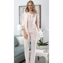 Sistina Pudra - 894 - Penye Pijama Takımı - 1417 - - Edntrend - Beden Xl