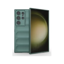 Newface Samsung Galaxy S24 Ultra Kılıf Optimum Silikon - Koyu Yeşil