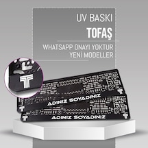 Tofaş Plakalık, 2 Adet Premium Uv Baskı, Plakalıkhane