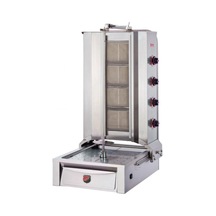 Silverinox Alttan Motorlu Doğalgazlı Ce Döner Ocağı 4 Radyanlı