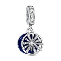 Fubena Disk Sallantılı Charm Gümüş