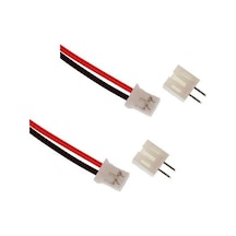 50 Adet 2mm 2 Pin Çift Taraflı Jst Ph Konnektör 30cm Kablolu