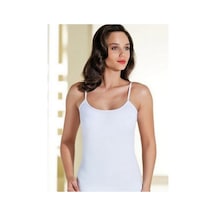 6'lı Paket Biyeli Ip Askılı Kadın Atlet %100 Pamuk 2036 001