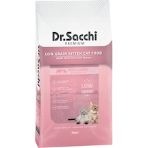 Dr.Sacchi Premium Düşük Tahıllı Sığır ve Kuzu Etli Yavru Kedi Maması 10 KG