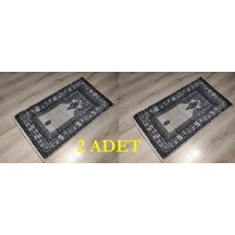 2 Adet Halı Sarayı Sihir Namazlık Seccade Nm012 Gri 60X115Cm