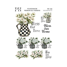 Polyesterhobi Premium Sulu Transfer 25x35 Cm Dama Desenli Ps 144