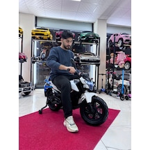 3-10 Yaş 12 Volt Akülü Motor Akülü Motosiklet Beyaz