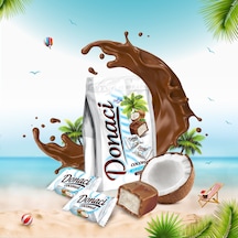 Evliya Donaci Sütlü Çikolata Kaplı Hindistan Cevizli Bar 1 KG