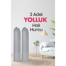 Halı Hurcu, Halı Saklama Kılıfı, Halı Organizeri Gri, Yolluk Hurcu Açık Indigo