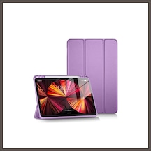 Bezos Apple iPad Uyumlu Pro 11 2024 Kılıf Tablet Smart Kılıf - Lila Nxrlvng