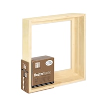 Ahşap Paneller İçin Şamandıra Çerçevesi, 1,5 İnç Derinlik, Kalın, 12x12 İnç, Akçaağaç Fbold151212m