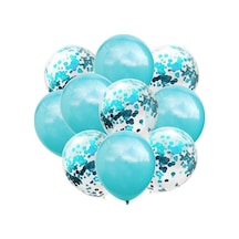 Açık Mavi Konfetili Balon A
