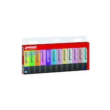 Fosforlu Kalem 12'li Asetat Karişik Renk 6 Neon+ 6 Simli