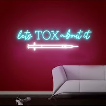 Twins Led Lets To x  About It Yazılı Ve Şekilli Neon Tabela Buz Mavisi Model:model:60653366 Buz Mavisi