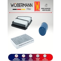 Wöbermann Civic 1.6 FC5 Filtre Bakım Seti 2017-2020 3'lü Karbonlu