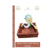 Küllük Tasarım Dekoratif Karakter Temalı Dayanıklı Koleksiyon Masaüstü Ofis Hediye Rick And Morty K