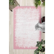 Kaymaz Taban Yıkanabilir Halı Mutfak, Salon, Yatak Odası İçin Modern Dijital Baskı Halı Slnhal130 - 524 Çok Renkli