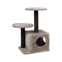 Karlie Katlı Kedi Evi ve Tırmalama Tahtası Gri 45 x 35 x 70 CM