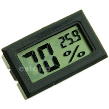Siyah-beyaz Mini Dijital Lcd Termometre Higrometre Nem Sıcaklık Ölçer Whosale&dropship-siyah