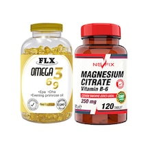 Flx Omega 3-6-9 Balık Yağı 180 Softgel & Nevfix Magnesıum Cıtrate
