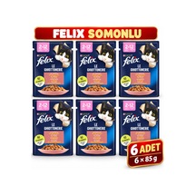 Felix Somonlu Yetişkin Kedi Yaş Mama 6x85g