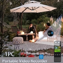 Dashanshop 1pc Yııyry 180 Dönebilir Lens Lcd Ekranlı Gece Görüşlü Usb Şarjlı Mini Giylebilir Kamera