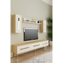 Tvr1804dbg Rany Tv Ünitesi Takımı Safirmeşe-beyaz-gold 180cm Safirmeşe - Beyaz - Altın