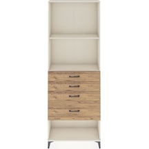 Arges Dolap 2 Raflı 4 Çekmeceli 88x30x243 Aytaşı-çam Aytaşı