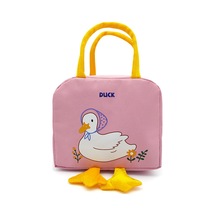 Jian Fan Karikatürlü Yemek Çantası Taşınabiler Is Koruma Kutusu-pembe Pembe