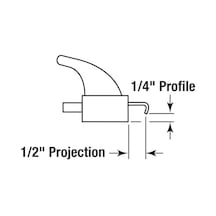 Prime Line Ürünler C 1263 Kelepçe Tip Kapı Motoru, Kısılma, Beyaz