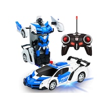 Uzaktan Kumandalı Transformers Robota Dönüşen Araba Ferrari Polis
