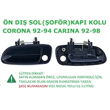 Toyota Corona Ön Sol Dış Kapı Açma Kolu Şoför Tarafı 1992 Ve Sonrası